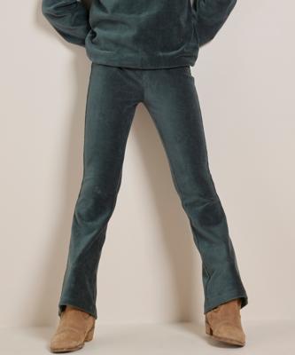 flared fit broek rib velvet