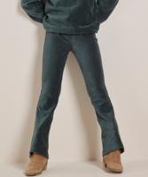 flared fit broek rib velvet