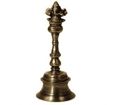 Bel met Ganesha Brons