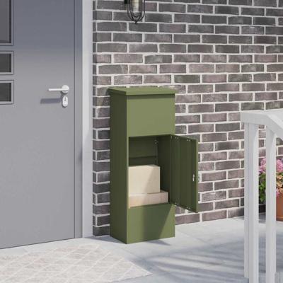 Pakket inwerp box Olijfgroen 44.5 x 29 x 110.5 cm Staal