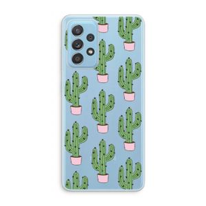 Cactus Lover: Samsung Galaxy A73 Transparant Hoesje