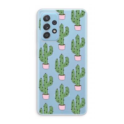 Cactus Lover: Samsung Galaxy A73 Transparant Hoesje