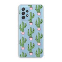 Cactus Lover: Samsung Galaxy A73 Transparant Hoesje