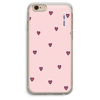 Hartjes: iPhone 6 Plus / 6S Plus Transparant Hoesje