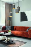 EGLO Albariza hangende plafondverlichting Harde montage E27 40 W Zwart, Bruin - thumbnail