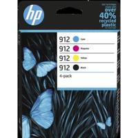 HP 912 pack van 4 originele inktcartridges, zwart / cyaan / magenta / geel (6ZC74AE) voor HP OfficeJet / OfficeJet Pro 8010/8020