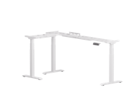 Elektrische hoekbureau E7L met 3 poten, gratis Kabelgoot Elektrische hoekbureau E7L met 3 poten, gratis Kabelgoot