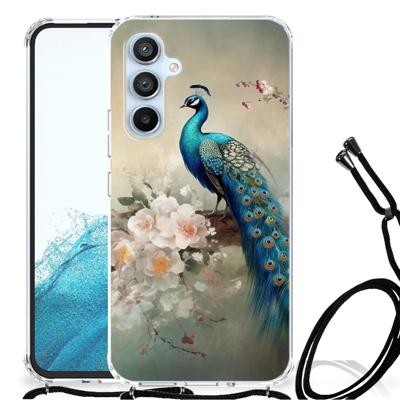 Case Anti-shock voor Samsung Galaxy A54 5G Vintage Pauwen Case Anti-shock voor Samsung Galaxy A54 5G Vintage Pauwen