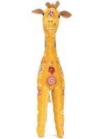 Anke Drechsel girafe en peluche à broderies - Jaune