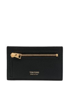 TOM FORD portefeuille en cuir à logo embossé - Noir