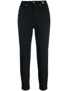 Versace Pre-Owned pantalon skinny à fines rayures (années 2000) - Noir