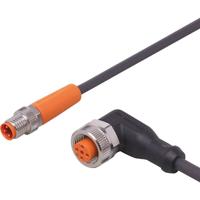 ifm Electronic EVC251 Verbindingskabel Aantal polen (sensoren): 3, 5 Stekker, recht, Bus, haaks 0.6 m 1 stuk(s)