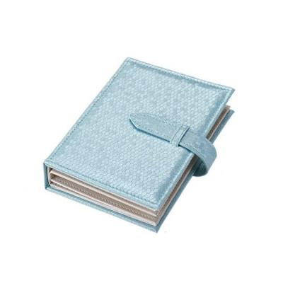 Draagbare PU lederen opbergdoos ketting sieraden display Box Organizer (blauw)
