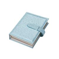 Draagbare PU lederen opbergdoos ketting sieraden display Box Organizer (blauw)