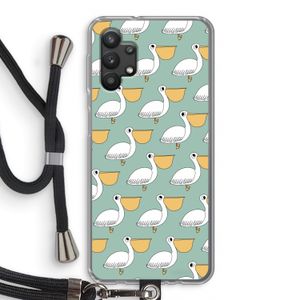 Pelican: Samsung Galaxy A32 5G Transparant Hoesje met koord