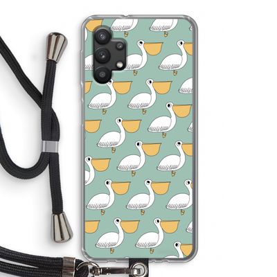 Pelican: Samsung Galaxy A32 5G Transparant Hoesje met koord