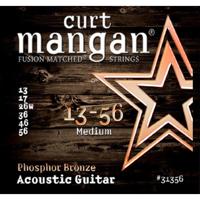 Curt Mangan Phosphor Bronze 13-56 Medium snarenset voor staalsnarige akoestische gitaar