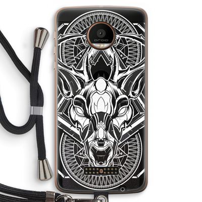 Oh Deer: Motorola Moto Z Force Transparant Hoesje met koord