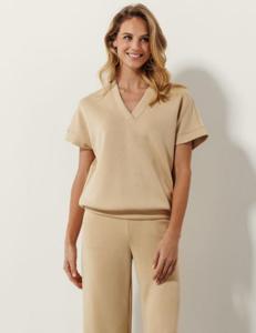 Tramontana Technical Sweat Top C27-16-401 T-shirt Korte Mouw 002000 Sand