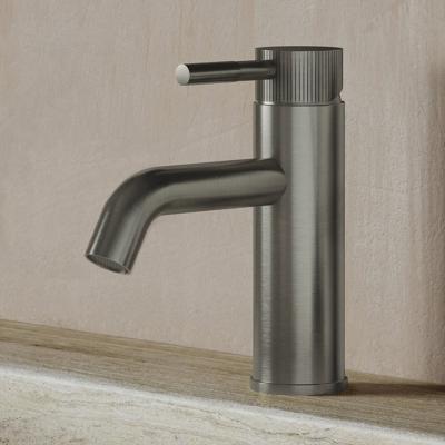 Wastafelkraan SaniClear Plus Stripes | Opbouw | Mengkraan | Standaard model | RVS