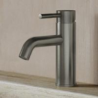 Wastafelkraan SaniClear Plus Stripes | Opbouw | Mengkraan | Standaard model | RVS