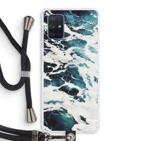 Golven: Samsung Galaxy A71 Transparant Hoesje met koord