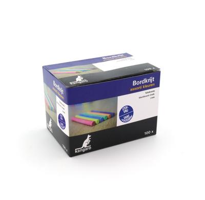 Kangaro k-n100cd bordkrijt stofvrij assorti 100 stuks