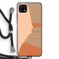 Bikini: Samsung Galaxy A22 5G Transparant Hoesje met koord