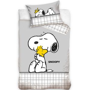 Snoopy baby dekbedovertrek Love - 100 x 135 cm - Katoen