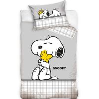 Snoopy baby dekbedovertrek Love - 100 x 135 cm - Katoen