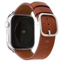 Voor Apple Watch Series 5 & 4 40mm/3 & 2 & 1 38mm moderne stijl gesp lederen riem (bruin)