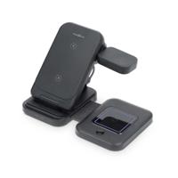 Nedis Draadloze Oplader | 3-in-1 | 15 W | LED-indicatie in gebruik | Inclusief kabel | USB-A / USB-C™ | 1.00 m - WDCHAQ15W110BK Nedis Draadloze Oplader | 3-in-1 | 15 W | LED-indicatie in gebruik | Inclusief kabel | USB-A / USB-C™ | 1.00 m - WDCHAQ15W110BK