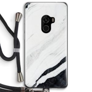 Elegante marmer: Xiaomi Mi Mix 2 Transparant Hoesje met koord