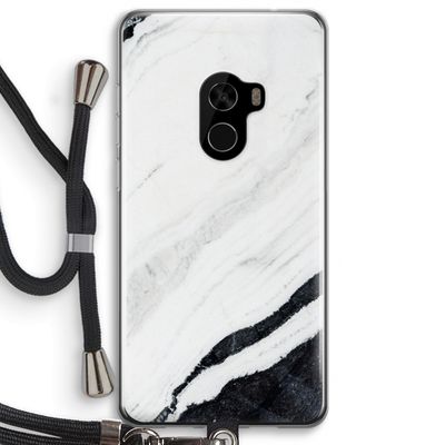 Elegante marmer: Xiaomi Mi Mix 2 Transparant Hoesje met koord