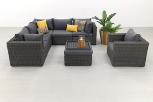 Suns loungeset Garda Inclusief fauteuil - antraciet