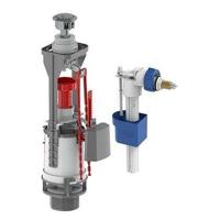 Kit meccanismo di spinta NF + valvola galleggiante NF - EDOUARD ROUSSEAU - Cromato