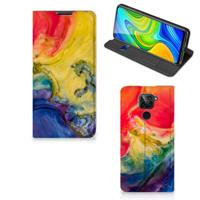 Bookcase Xiaomi Redmi Note 9 Watercolor Dark