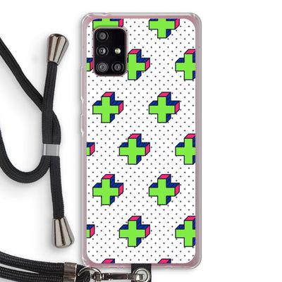 8-bit N°10: Samsung Galaxy A51 5G Transparant Hoesje met koord