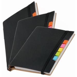 Schoolschriften/notitieboeken - Pakket van 3x stuks - A6 formaat - 70 gelinieerde pagina - zwart - m