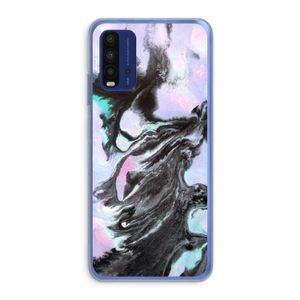 Pastel zwart: Xiaomi Redmi 9T Transparant Hoesje