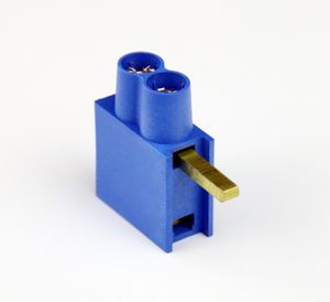 Aansluitklem dubbel max 2x10mm² blauw hoog SEP DTH 2115900540 voor automaten 9mm breed Max 63A