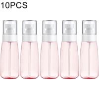 10 stuks Portable hervulbare plastic Fine mist parfum spray fles transparante lege spray sproeier fles 100ml (roze)
