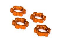 Wheel nuts, splined, 17mm, serrated (orange-anodized) (4) - thumbnail