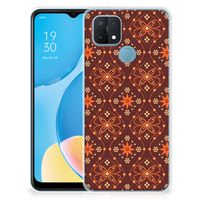 OPPO A15 TPU bumper Batik Brown - thumbnail