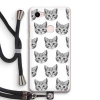 Kitten: Pixel 3 Transparant Hoesje met koord