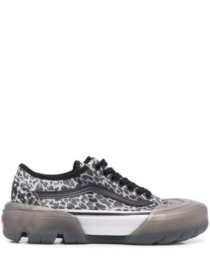 Vans baskets Old Skool à imprimé léopard - Gris