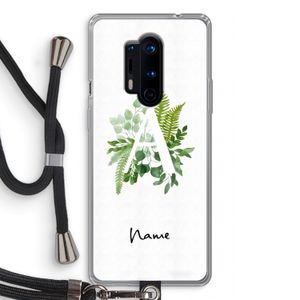 Green Brush: OnePlus 8 Pro Transparant Hoesje met koord