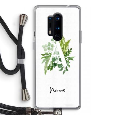 Green Brush: OnePlus 8 Pro Transparant Hoesje met koord