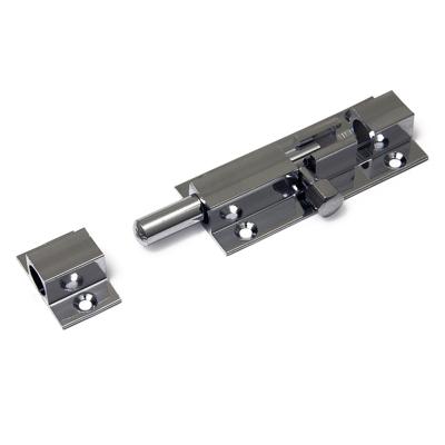 Profielgrendel - 5,2 x 2,5 cm - rolschuif / heksluitingen - messing verchroomd