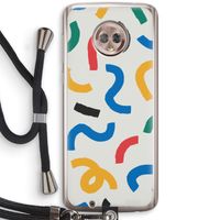 Illustratieve pop 2: Motorola Moto G6 Transparant Hoesje met koord